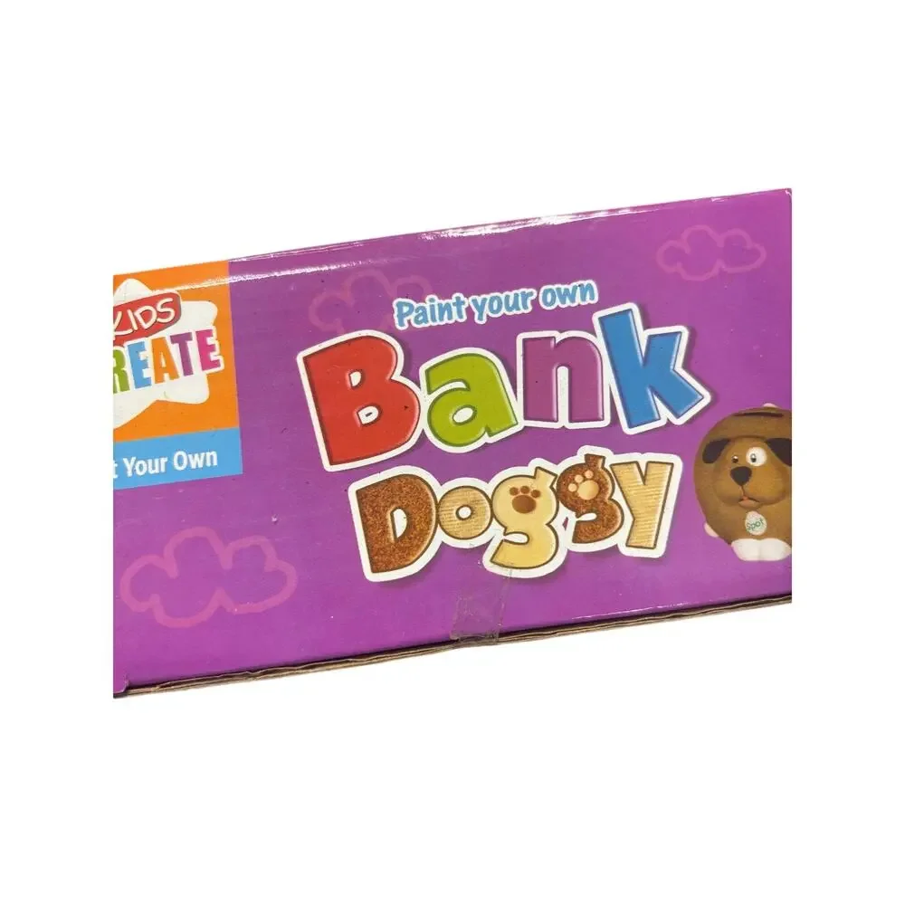 Paint your own bank doggie dog version ages 8 up sealed and unopened super cute